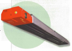 HELIOS 33 und 50 mit Waermerueckgewinnung, HELIOS, IR-Gasstrahler, ir, infrarot, deckenstrahler, gasstrahler, dunkelstrahler